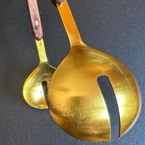 Gold Salad Serving Set